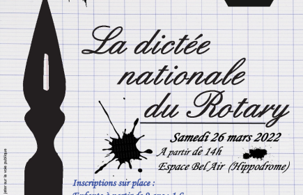 Dictée du Rotary en partenariat avec le Salon du Livre Jeunesse organisé par Les Petites Pages Châtillonnaises !